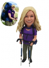 Custom hiker bobbleheads mountaineer