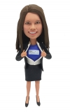 Custom CEO bobblehead with company logo on shirt