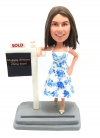 Custom Bobblehead Female Real Estate Agent