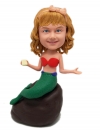 Custom bobblehead mermaid little girl Christmas gift for daughter