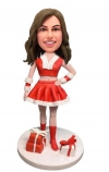 Custom Christmas bobblehead handmade gifts for wife