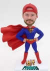 Custom Super dad super boss bobblehead with cap