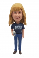 Custom bobblehead with beer handmade gifts for wife