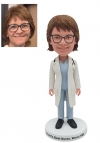 Custom Bobblehead Nurse With Stethoscope - Personalized Funny Nurse Gift Custom Bobblehead Nurse With Stethoscope - Personalized Funny Nurse Gift