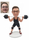 Personalized Bodybuilder Bobblehead Weightlifter doll