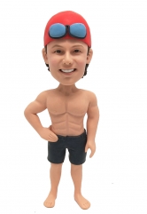 Custom swimming bobblehead for swimmer