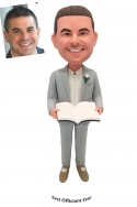 Pastor bobblehead custom wedding officiant gift