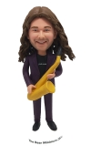 Custom bobblehead with Saxophone music player