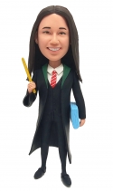 Custom Female Harry Potter Bobblehead with wand