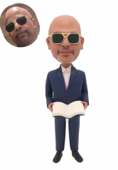 Pastor Custom best officiant ever bobblehead with sunglasses