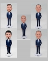 Custom bobbleheads bestman groomsmen made from photos